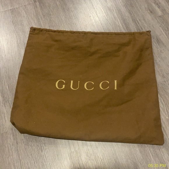 Gucci Y2K GG Monogram Metallic Brown Coated Canvas Leather Tote Bag Italy - Picture 11 of 14